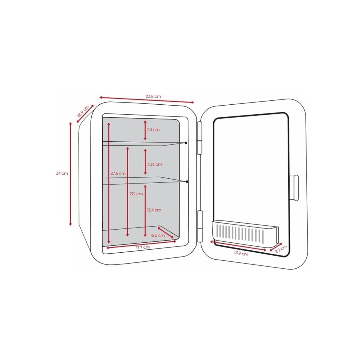VANTRO Car Mini Fridge Model :: R10