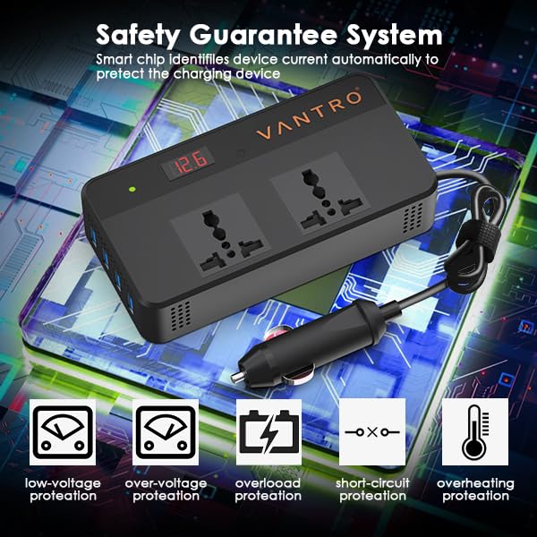 VANTRO Car Power Inverter 200W – P2