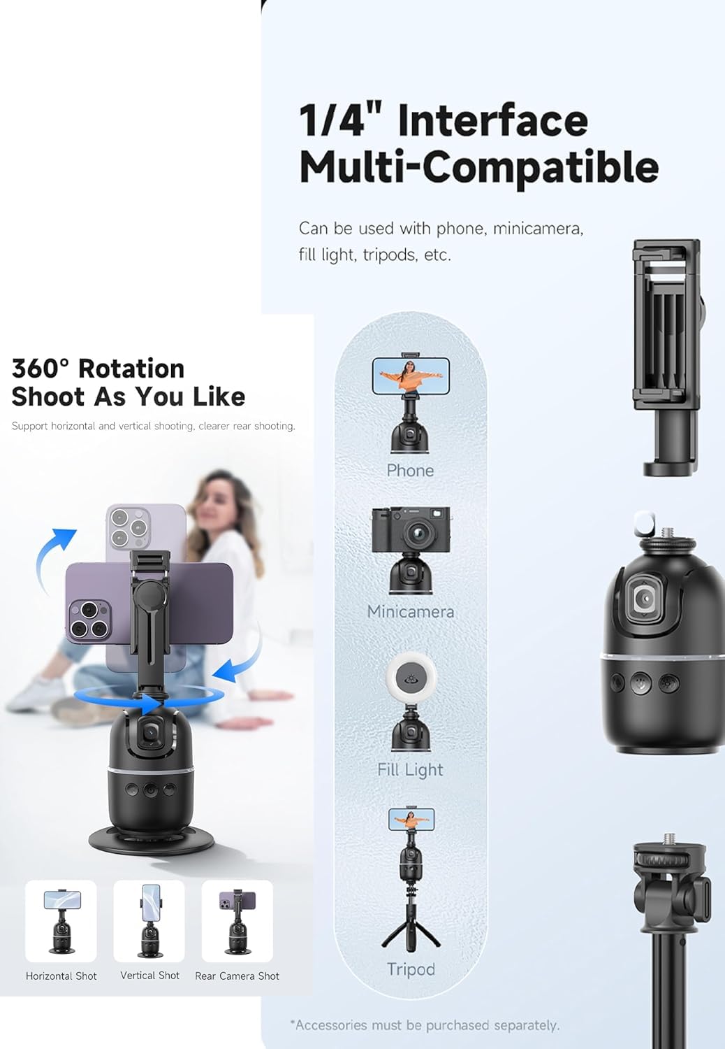 VANTRO Auto Face Tracking Tripod G1