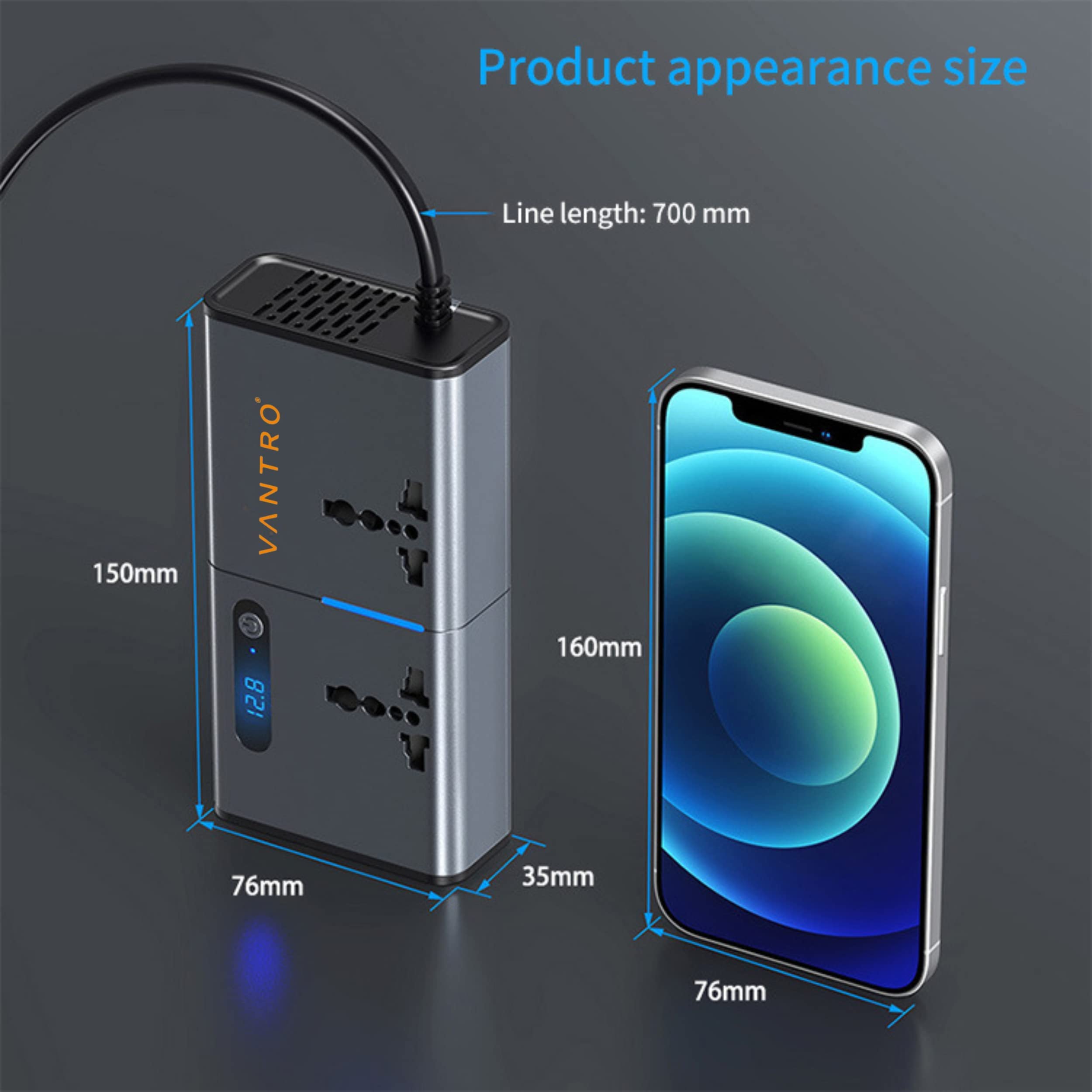 VANTRO Car Power Inverter 200W – P2