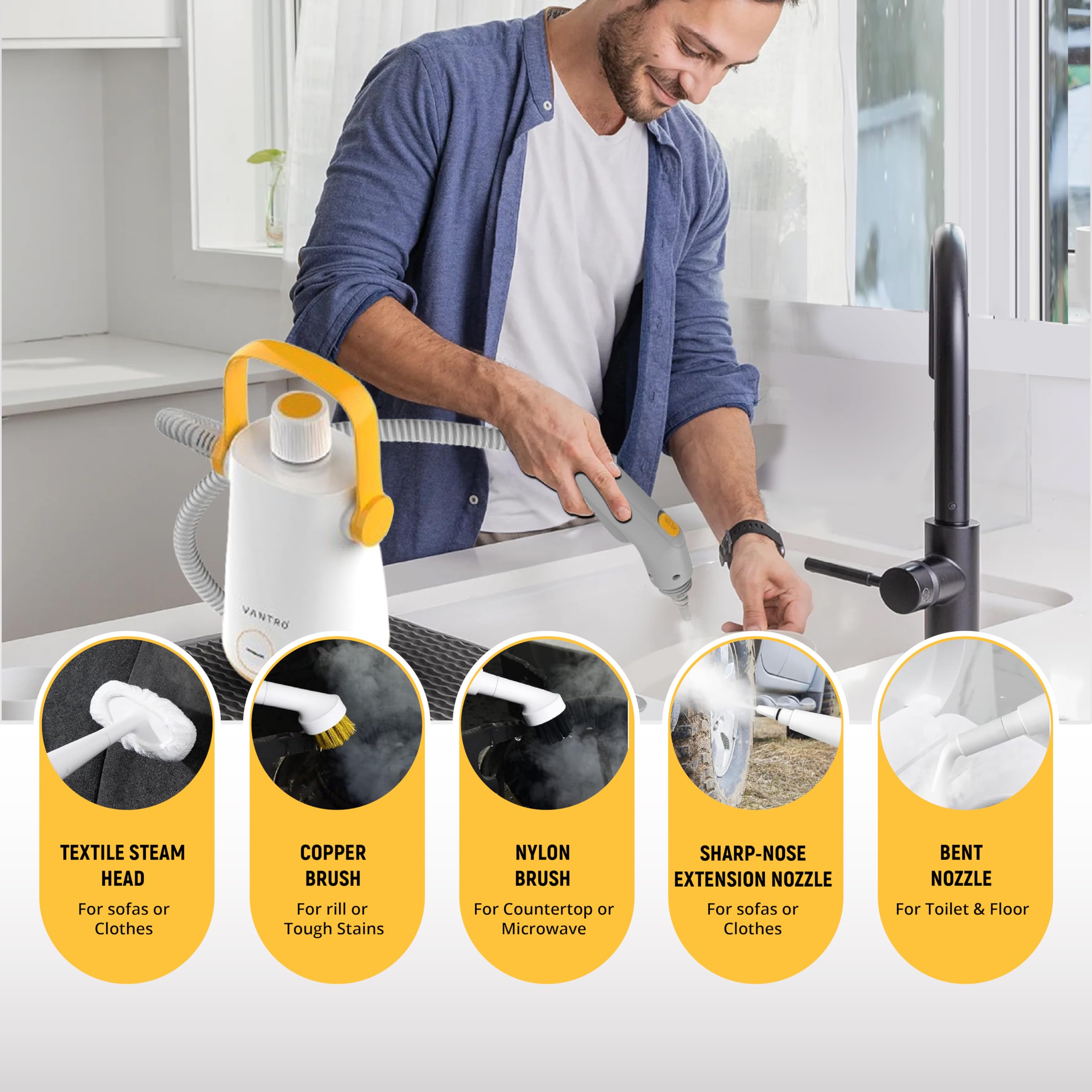 VANTRO Steam Cleaner 1000W S2